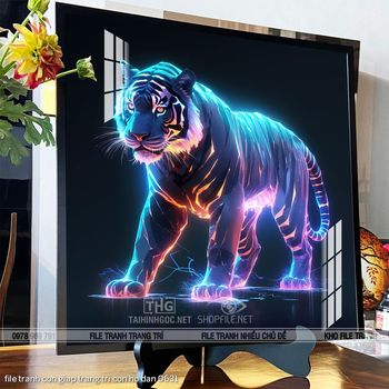 file tranh con giap trang tri con ho dan 0631