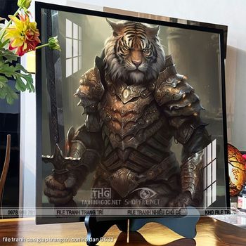 file tranh con giap trang tri con ho dan 0633