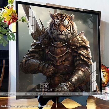 file tranh con giap trang tri con ho dan 0636