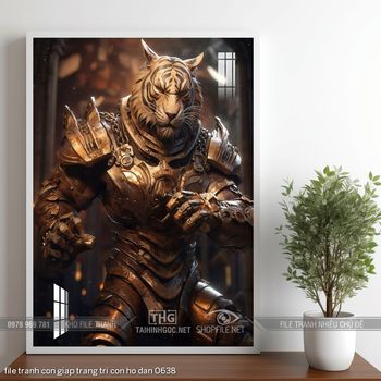 file tranh con giap trang tri con ho dan 0638