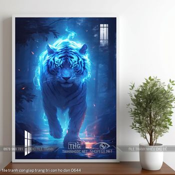 file tranh con giap trang tri con ho dan 0644