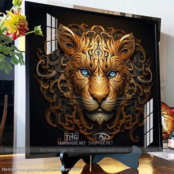 file tranh con giap trang tri con ho dan 0647