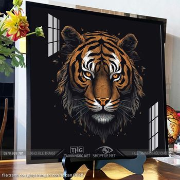 file tranh con giap trang tri con ho dan 0648