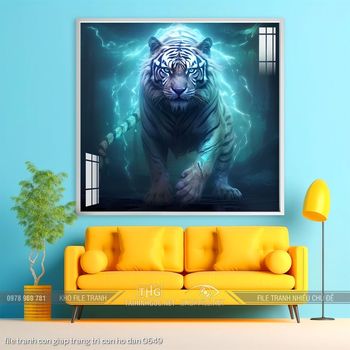 file tranh con giap trang tri con ho dan 0649