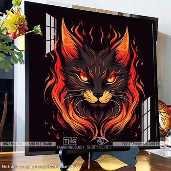 file tranh con giap trang tri con ho dan 0650