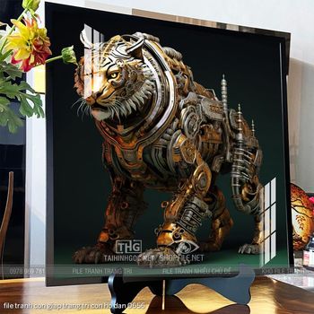 file tranh con giap trang tri con ho dan 0656