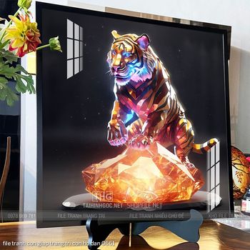 file tranh con giap trang tri con ho dan 0661