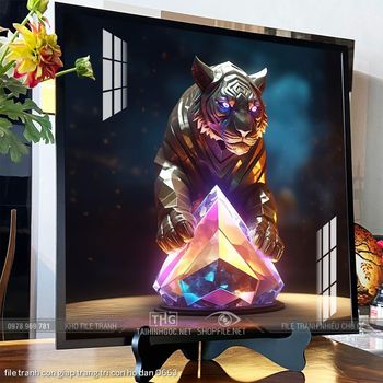 file tranh con giap trang tri con ho dan 0663