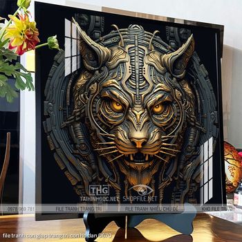 file tranh con giap trang tri con ho dan 0670