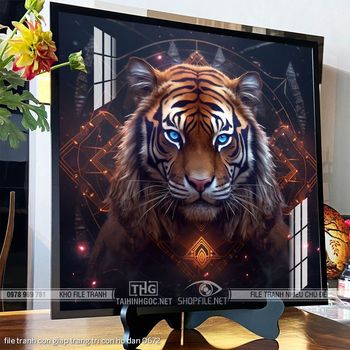 file tranh con giap trang tri con ho dan 0672