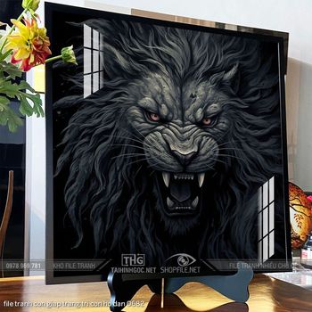 file tranh con giap trang tri con ho dan 0682