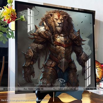 file tranh con giap trang tri con ho dan 0683