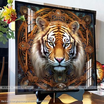 file tranh con giap trang tri con ho dan 0689