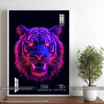 file tranh con giap trang tri con ho dan 0694