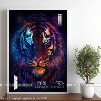 file tranh con giap trang tri con ho dan 0696