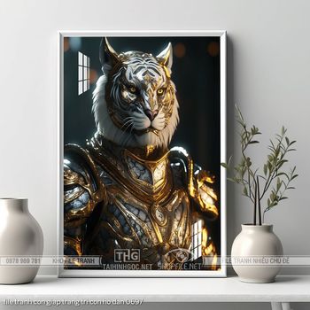 file tranh con giap trang tri con ho dan 0697