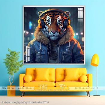 file tranh con giap trang tri con ho dan 0700