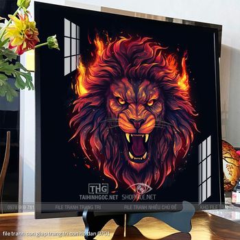 file tranh con giap trang tri con ho dan 0701