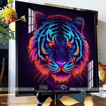 file tranh con giap trang tri con ho dan 0702