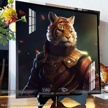 file tranh con giap trang tri con ho dan 0704