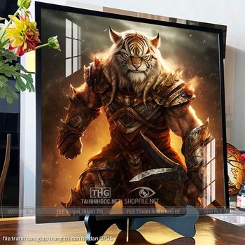 file tranh con giap trang tri con ho dan 0705