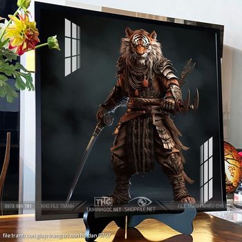 file tranh con giap trang tri con ho dan 0707