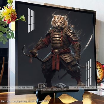 file tranh con giap trang tri con ho dan 0708