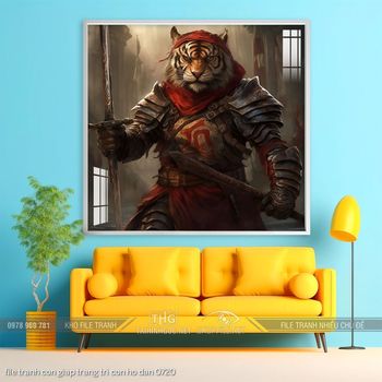 file tranh con giap trang tri con ho dan 0720