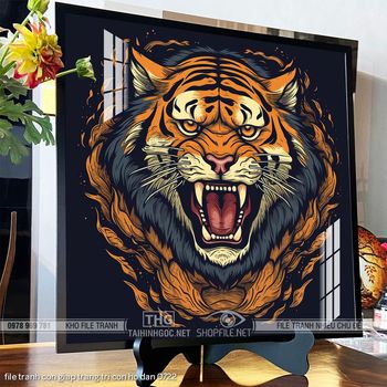 file tranh con giap trang tri con ho dan 0722