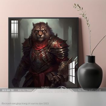 file tranh con giap trang tri con ho dan 0723