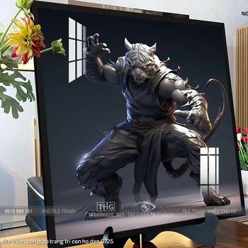 file tranh con giap trang tri con ho dan 0725