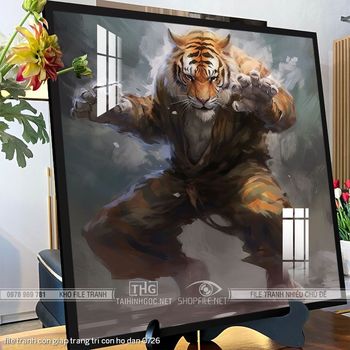 file tranh con giap trang tri con ho dan 0726