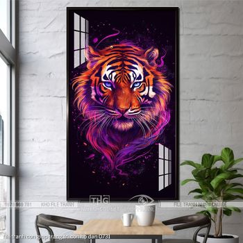 file tranh con giap trang tri con ho dan 0731