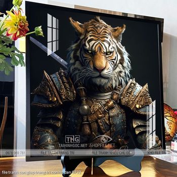 file tranh con giap trang tri con ho dan 0733