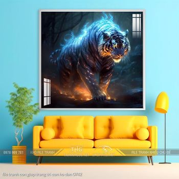 file tranh con giap trang tri con ho dan 0742