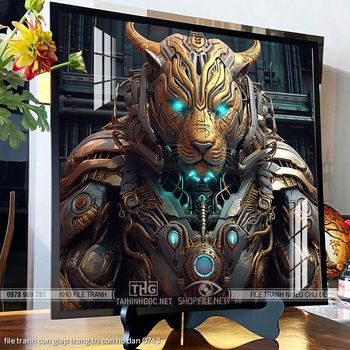 file tranh con giap trang tri con ho dan 0743