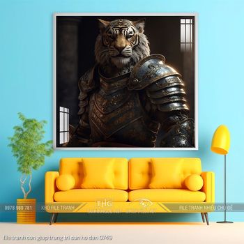 file tranh con giap trang tri con ho dan 0749