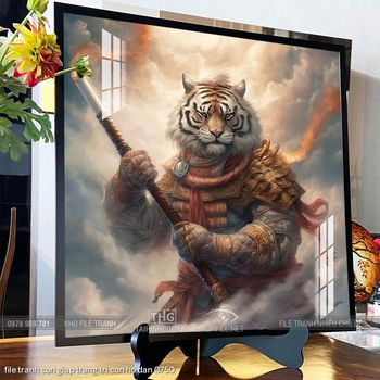 file tranh con giap trang tri con ho dan 0750