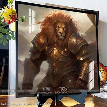 file tranh con giap trang tri con ho dan 0753