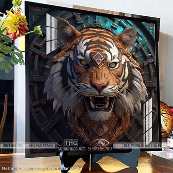 file tranh con giap trang tri con ho dan 0758