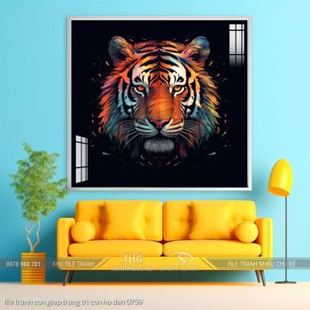 file tranh con giap trang tri con ho dan 0759