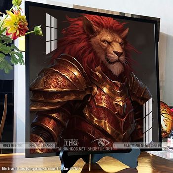 file tranh con giap trang tri con ho dan 0760