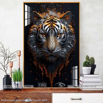 file tranh con giap trang tri con ho dan 0763