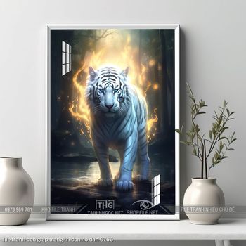 file tranh con giap trang tri con ho dan 0766