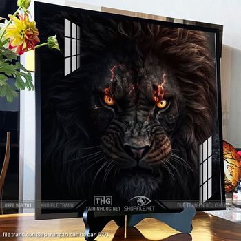 file tranh con giap trang tri con ho dan 0771