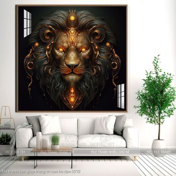 file tranh con giap trang tri con ho dan 0772