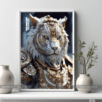 file tranh con giap trang tri con ho dan 0775