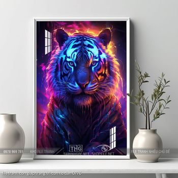 file tranh con giap trang tri con ho dan 0776