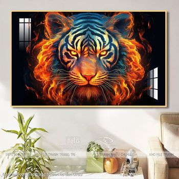 file tranh con giap trang tri con ho dan 0783