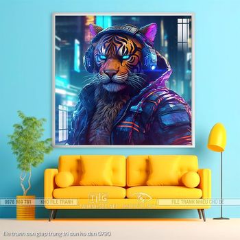 file tranh con giap trang tri con ho dan 0790